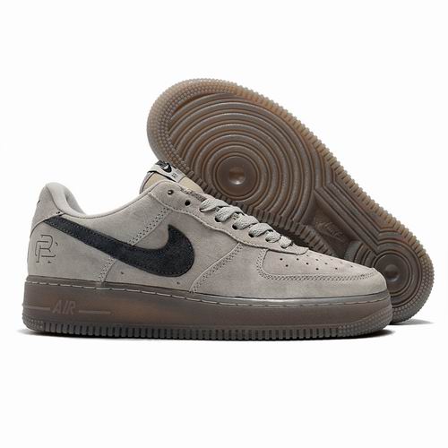 Cheap Nike Air Force 1 White Brown Red Shoes Men and Women-61 - Click Image to Close